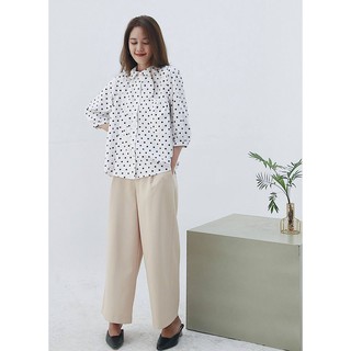 Chicka Chicka - Áo kiểu Peter pan collar shirt - Chấm bi