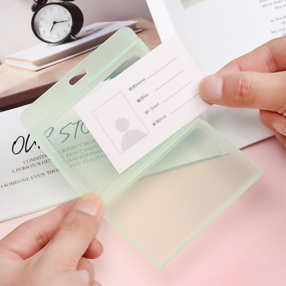 Bao đựng thẻ màu sắc trong suốt thời trang