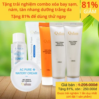 Bộ dược mỹ phẩm trải nghiệm xóa sạm, nám, tàn nhang Queenie - Mỹ phẩm Hàn Quốc
