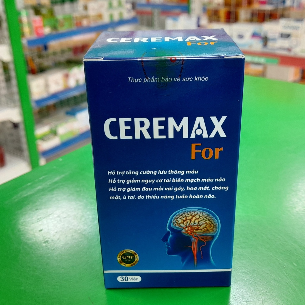 Ceremax For- Hỗ trợ bảo về và tăng cường hoạt động của não,Hỗ trợ cải thiện các triệu chứng của thiểu năng tuần hoàn não
