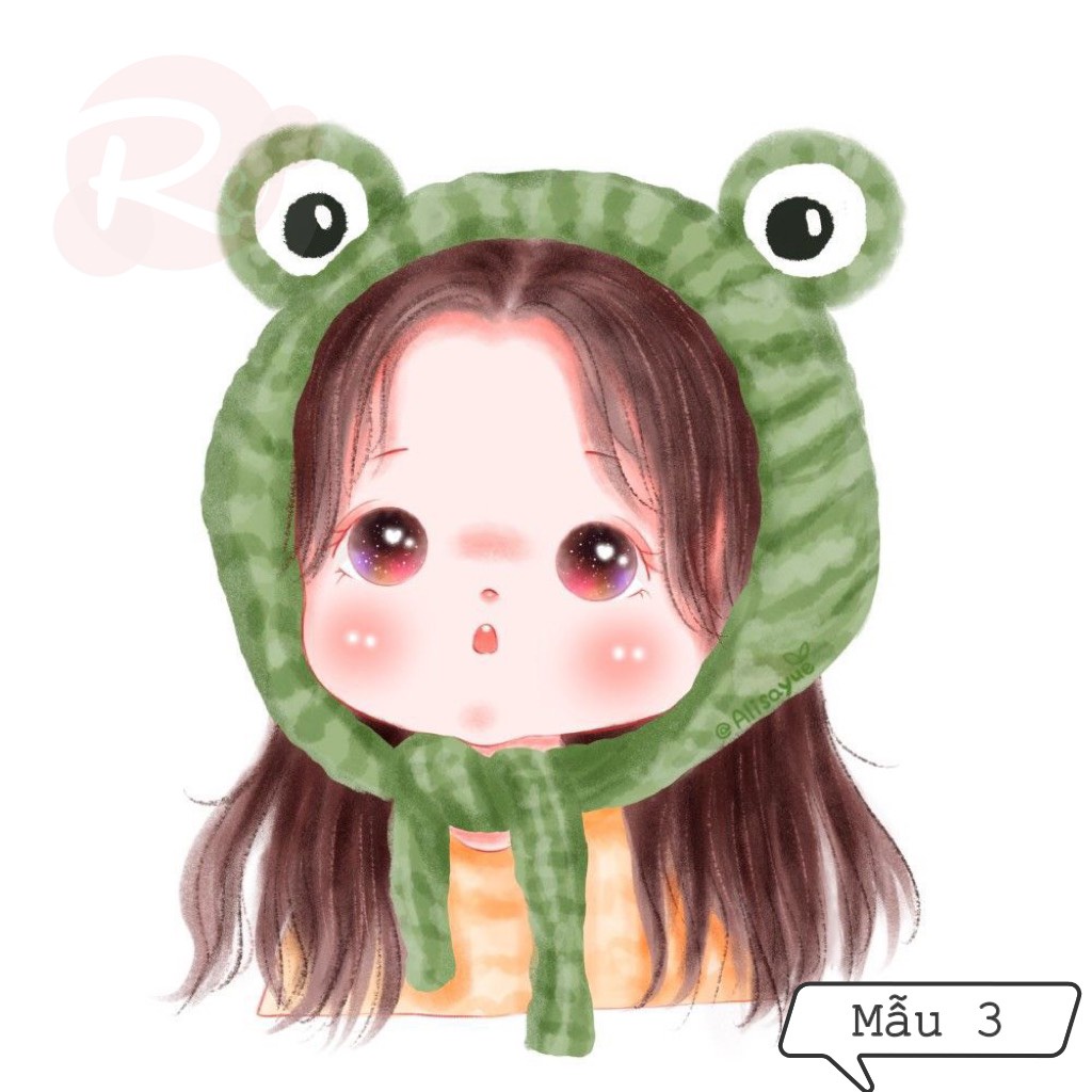 [SIÊU RẺ❤️] – Set 10 thẻ Em bé Mochi (Mẫu 3) - Trang trí bánh sinh nhật bánh kem