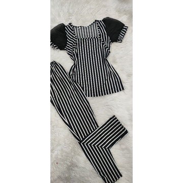 Bộ tay ngắn quần dài thun aty loại 1