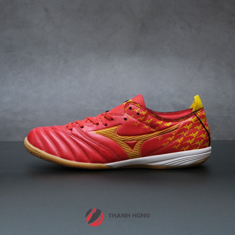 GIÀY ĐÁ BÓNG CHÍNH HÃNG MIZUNO MORELIA NEO III PRO IN LẠC VIỆT LIMITED EDITION - Q1GB228444 - ĐỎ VÀNG