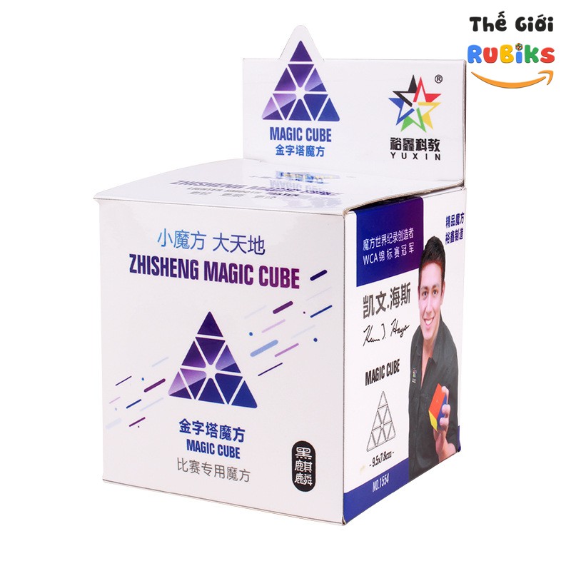 Khối Biến thể Rubik Pyraminx Đồ Chơi Tam Giác Yuxin Black Kirin Pyramid 3x3 Cube