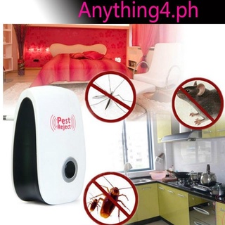 Máy diệt và đuổi ruồi muỗi chuột gián dùng sóng siêu âm điện tử 90 - 220V AC 50/60Hz kích thước 8.5 x 5.5 x 2.5 cm.