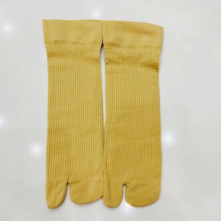1 đôi vớ da xỏ ngón nữ thun lạnh sọc gân hàng chất lượng