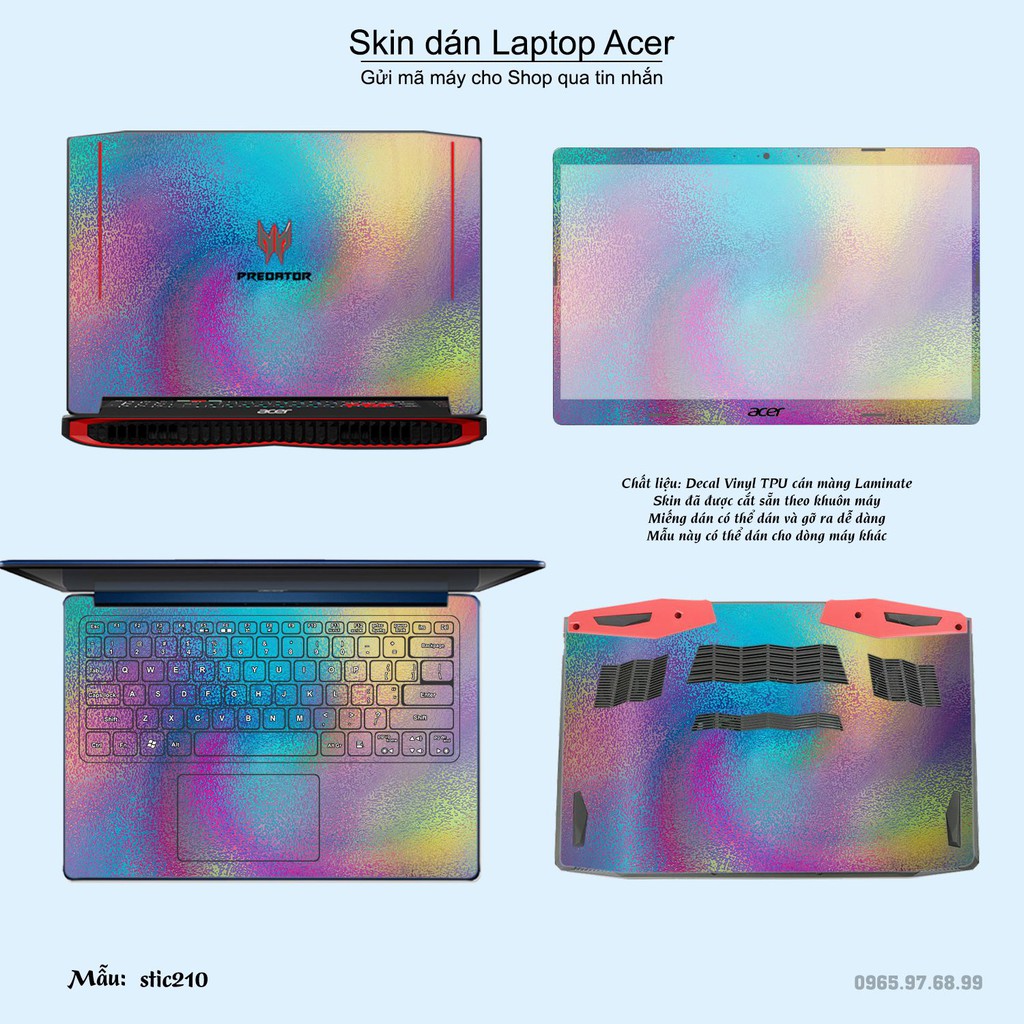 Skin dán Laptop Acer in hình Hoa văn sticker _nhiều mẫu 34 (inbox mã máy cho Shop)