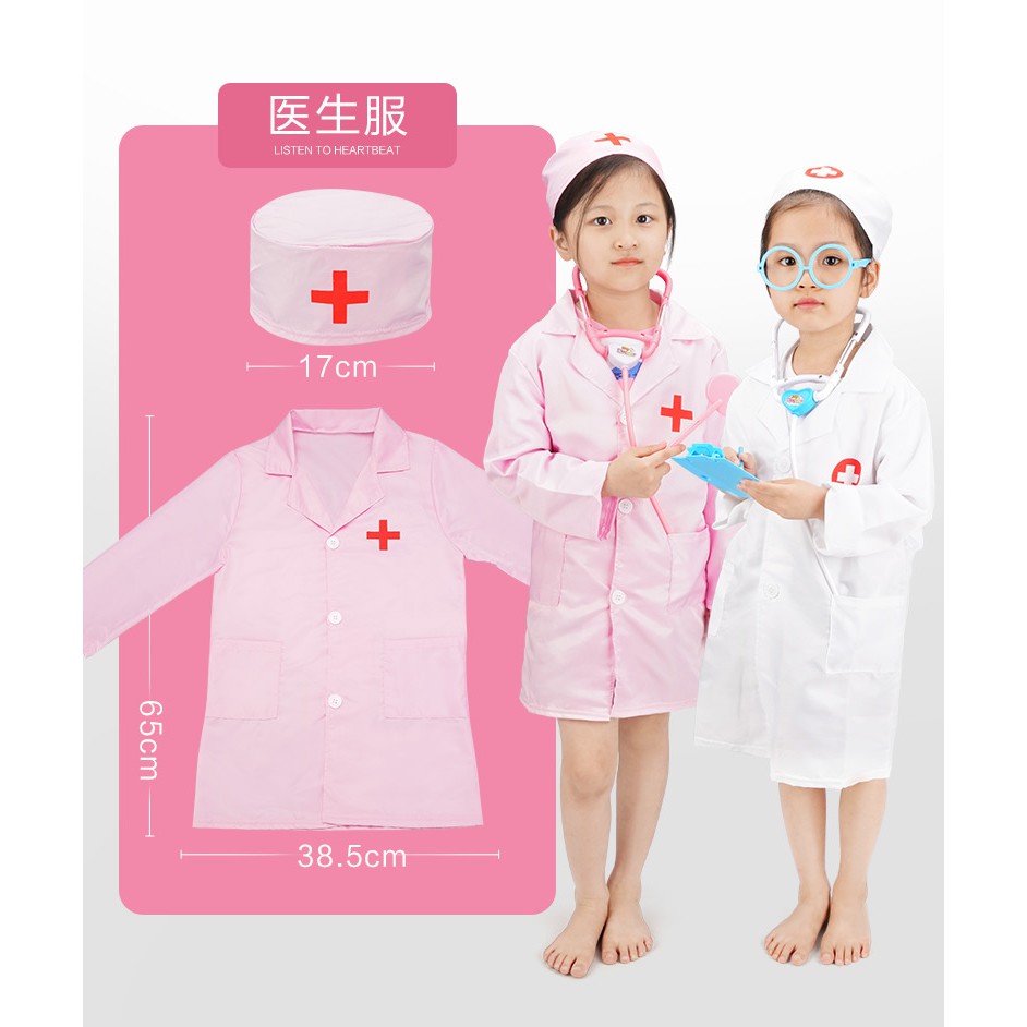 [CÓ ÁO BLOUSE] Bộ đồ chơi Bác sĩ 40 chi tiết ( hàng chuẩn có đèn),Hộp Đựng Đồ Chơi Bác Sĩ