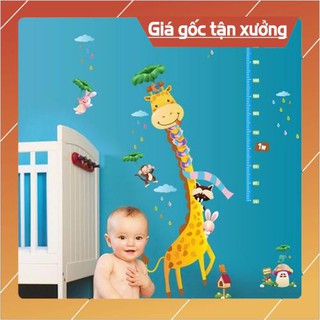 Decal thước đo chiều cao, thước đo chiều cao dán tường cho bé