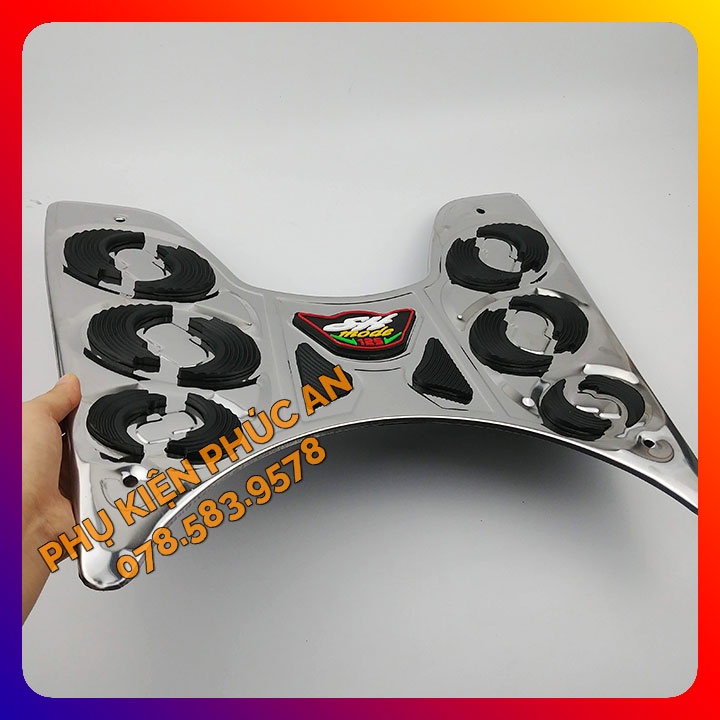 Thảm lót sàn INOX, CAO SU xe Sh Mode năm 2020 2021 2022 2023 gác để chân trước Sh Mo đời mới