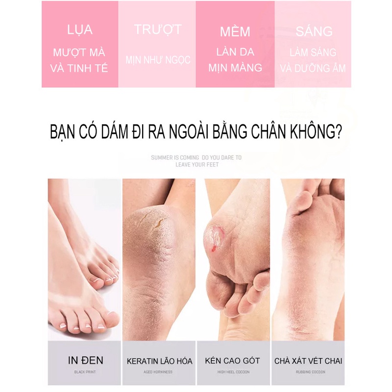 [Chính hãng 100%] 1 bộ đôi mặt nạ chân và tay LANNA SEVEN nhập khẩu Thái Lan (trẻ hóa / tẩy da chết) LA-ZM01