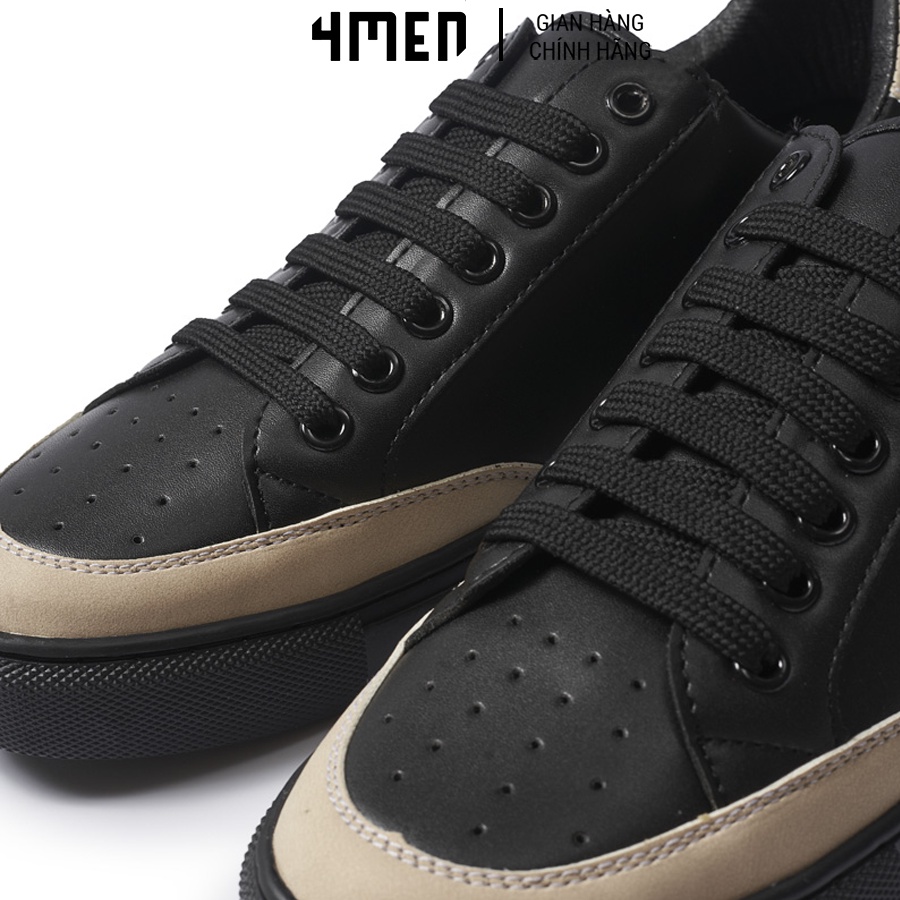 Giảy thể thao sneaker nam đẹp 4MEN G009 phối kem độn đế, tăng chiều cao thời trang trẻ trung