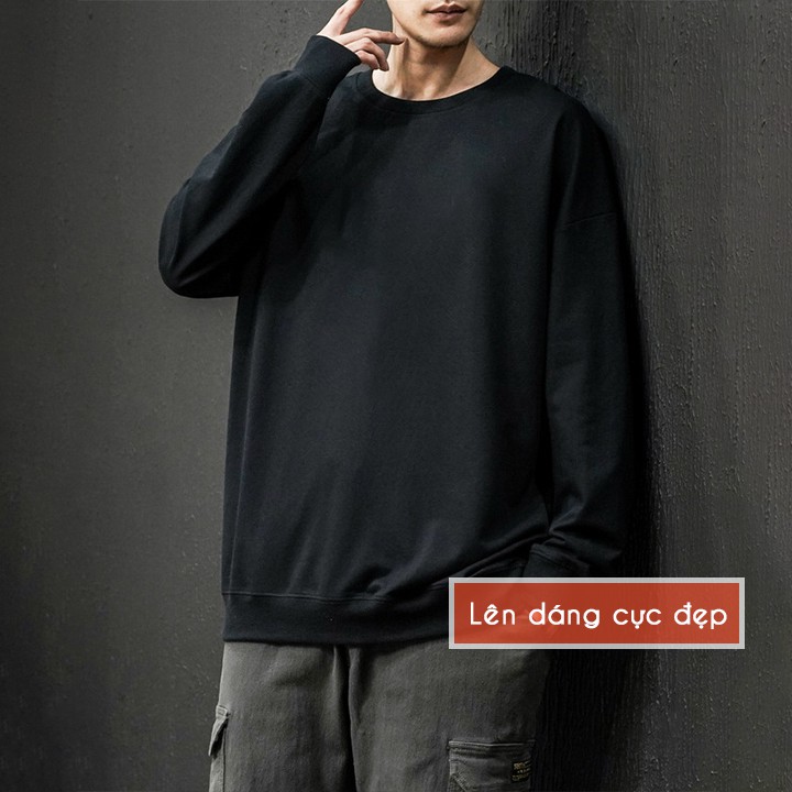 Áo sweater Nam Nữ oversize, sweater unisex Wado chất nỉ da cá form rộng 6 màu | BigBuy360 - bigbuy360.vn