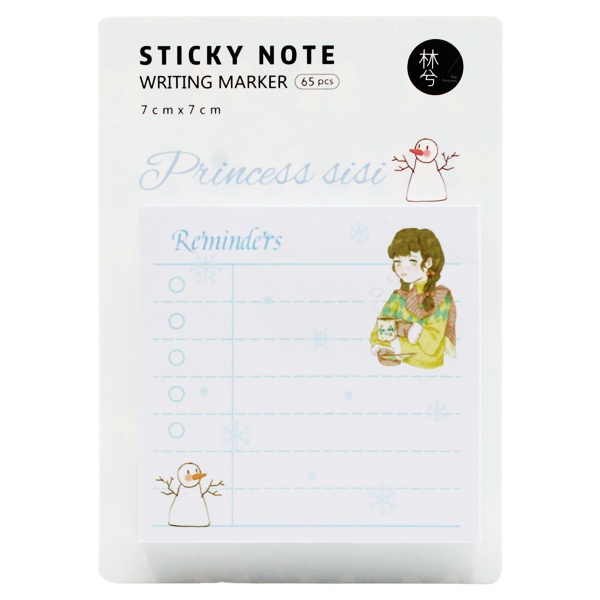 Giấy Note 7 x 7 cm - The Dreamer LB-00211 - Hình Princess Sisi - Mẫu 6 (65 Tờ)