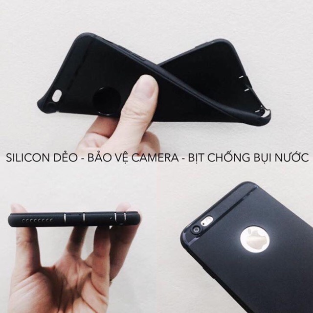 ✅ ốp dẻo đen viền bóng cho iPhone.