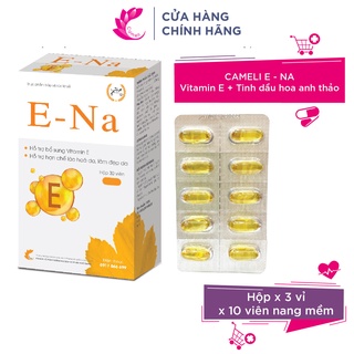 Viên uống hoa anh thảo Cameli E – NA cung cấp vitamin E cân bằng nội tiết tố hộp 30 viên