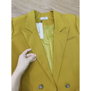 Áo vest xanh cốm hàng thiết kế kèm ảnh thật