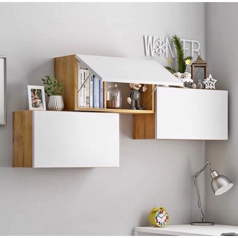 Tủ Treo Tường chữ Nhật,tủ mini,tủ trang trí,tủ nhỏ gỗ mdf (Cánh Chống Hơi)nhận đặt hàng theo yêu cầu kích cỡ