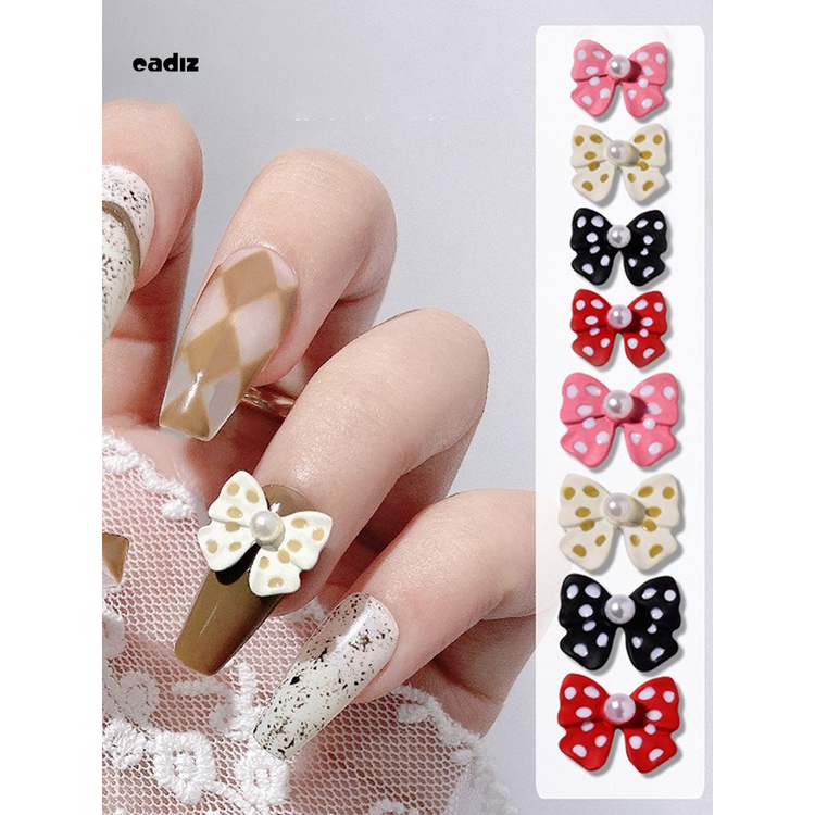 [Hàng mới về] Hạt cườm nơ đính đá trang trí làm đẹp móng tay