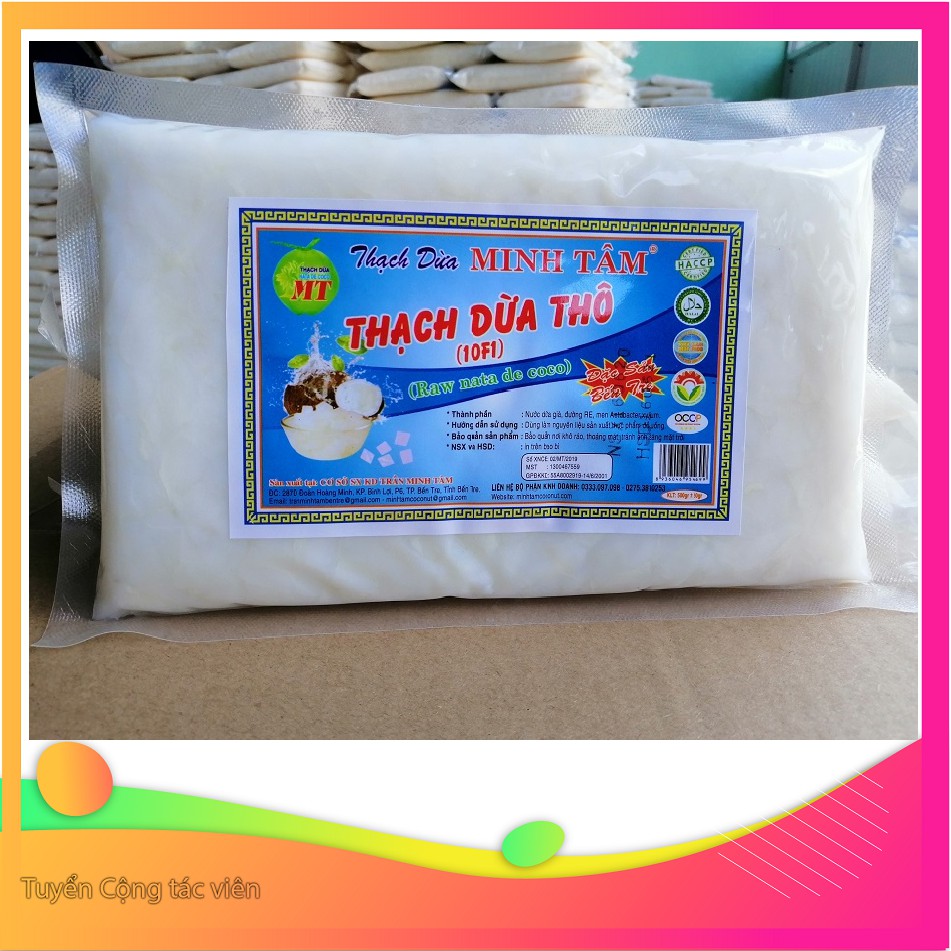 1kg Thạch dừa thô Minh Tâm tặng hương