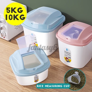 Hộp Đựng Gạo 5kg / 10kg Đa Năng Tiện Dụng Chất Lượng Cao