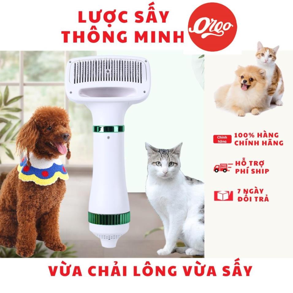 Orgo- Máy sấy lông chó mèo kèm lược dùng cho thú cưng nhỏ PH820