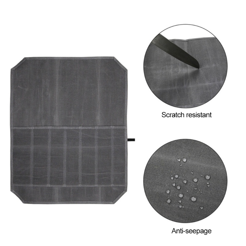 Túi Cuộn Bằng Vải Canvas 7 Ngăn Chống Thấm Nước Siêu Bền Tiện Dụng