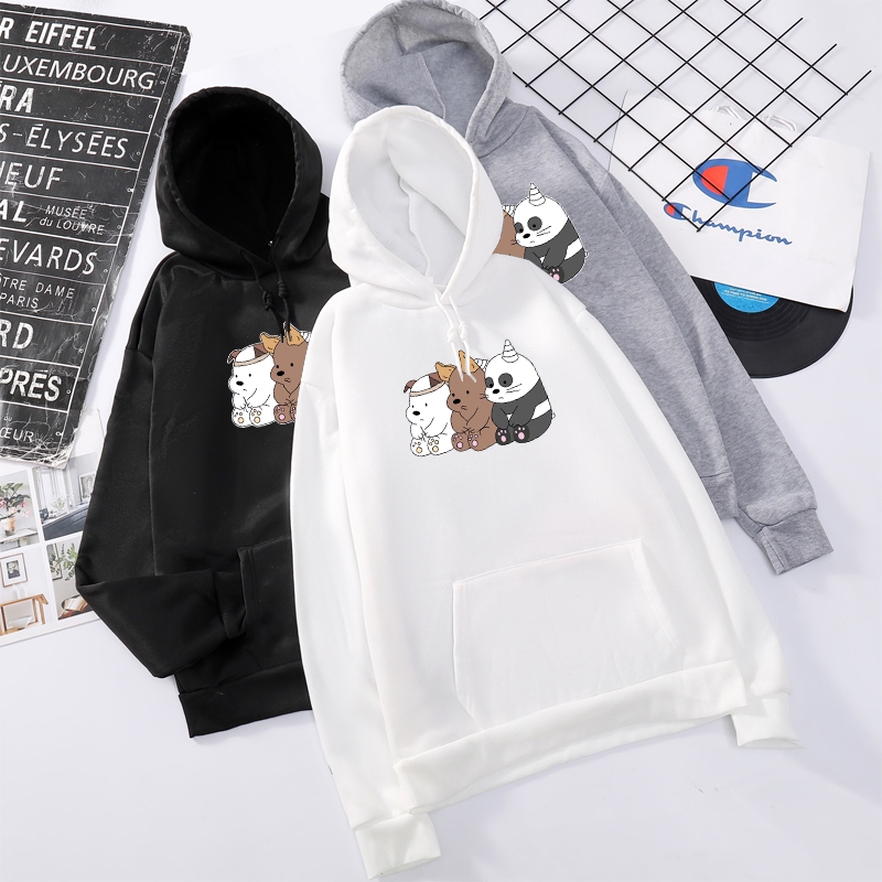 Áo Hoodie We Bare Bears Thời Trang Năng Động