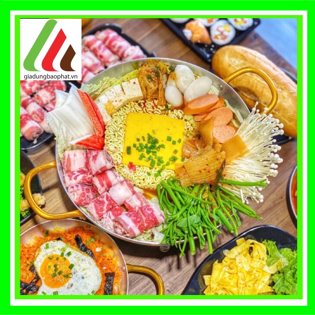 Chảo cắt quai vàng nhôm Kim Hằng 18 20 22 24 26 28 30 Chính hãng