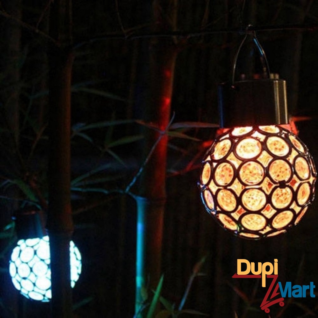 Đèn Led Cầu Đổi Màu Decor Trang Trí Treo Ngoài Trời Sân Vườn Sử Dụng Năng Lượng Mặt Trời