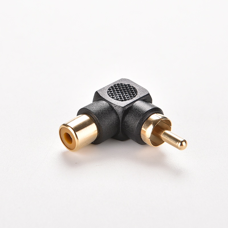 Set 2 đầu chuyển đổi âm thanh RCA đầu cắm sang lỗ cắm AV xoay góc 90 độ chuyên dụng