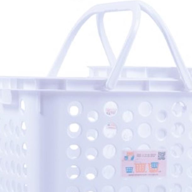 HomeBase API Giỏ đựng đồ bằng nhựa loại A #5050 Thái Lan W28,5xH24xD31,5cm xanh dương