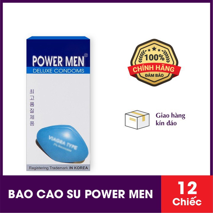 POWER MEN SIÊU MỎNG VÀ BAO CAO SU POWER MEN NGỌC TRAI