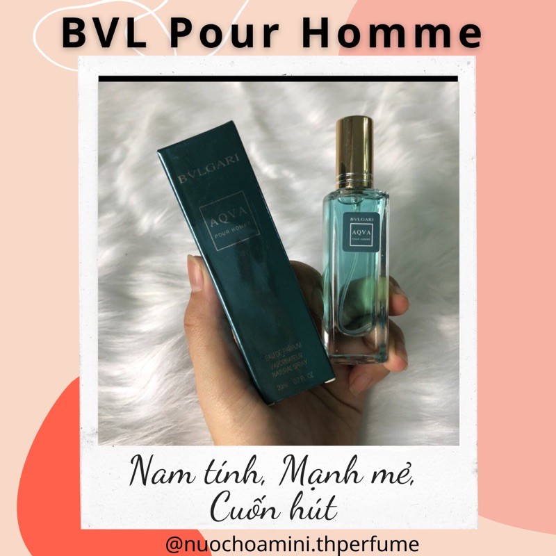 Nước Hoa Nam Mini Aqva Pour Homme 20ml (Mẫu 5D)