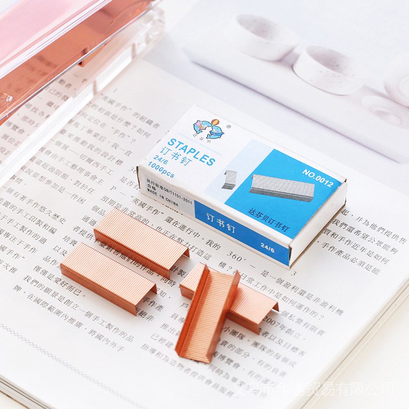 Dập Ghim Vàng Hồng Ins Số. Loại thông dụng thứ 24/6 0012 Dập Ghim Không. Set 10 Dụng Cụ Bấm Ghim Sáng Tạo Tiện Dụng
