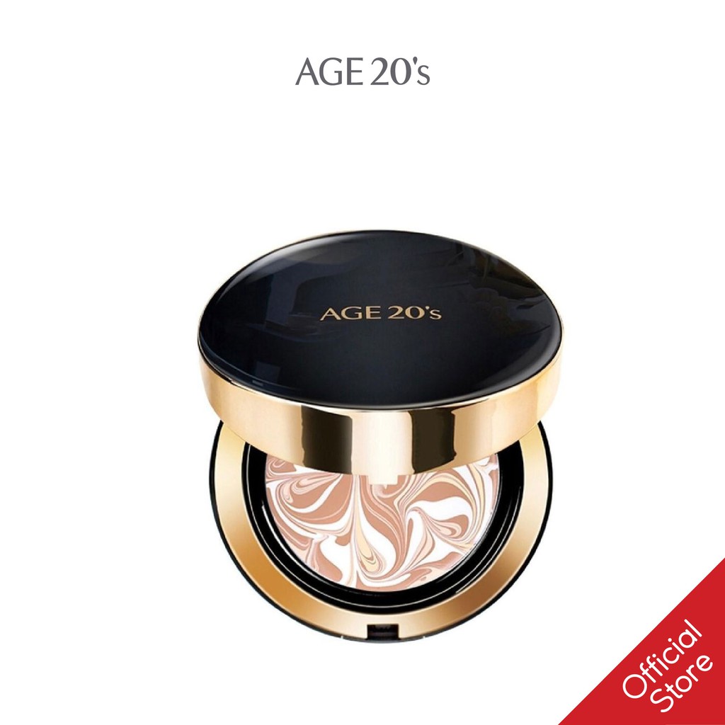 Phấn Lạnh Dưỡng Da Che Phủ Hoàn Hảo Age20'S Signature Essence Cover Pact 14GX2 Lõi [ĐEN] | BigBuy360 - bigbuy360.vn