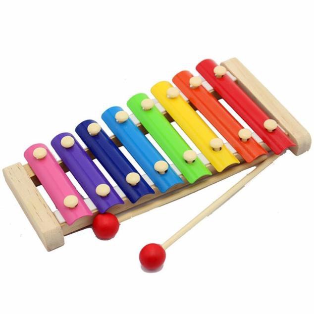 Đàn đồ chơi cho bé đàn gỗ 8 thanh đồ chơi âm nhạc phát triển khả năng cảm quan cảm thụ cho bé