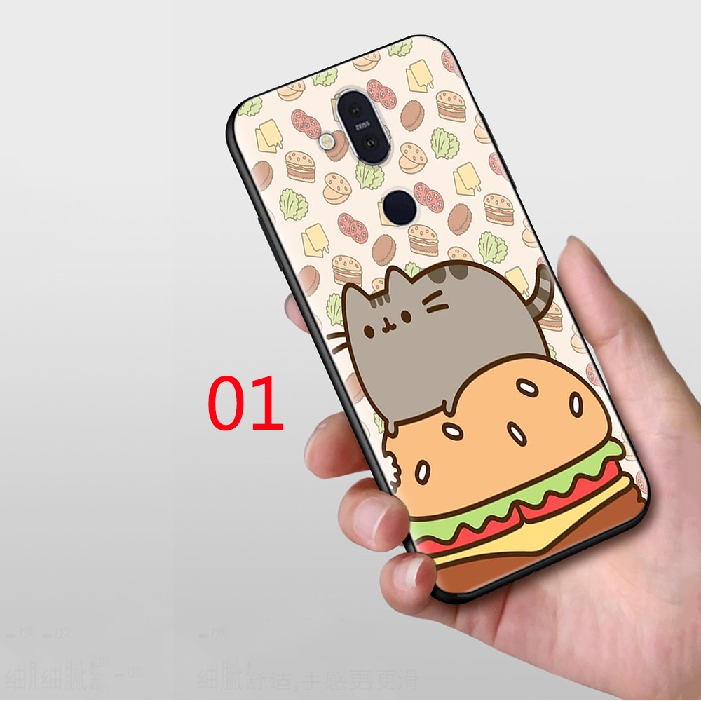 Ốp Lưng Silicone Họa Tiết Mèo Pusheen Thời Trang Cho Oppo Find X2 Pro A5 A9 2020 A3S A5S A71 A12 A12E