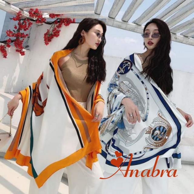 Khăn Choàng Boho Thổ Cẩm Đi Biển - Khăn Choàng Cổ GIữ Ấm Họa TIết Thổ Cẩm