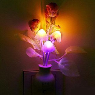 Đèn ngủ - trang trí hình nấm cảm ứng đổi màu loại lớn