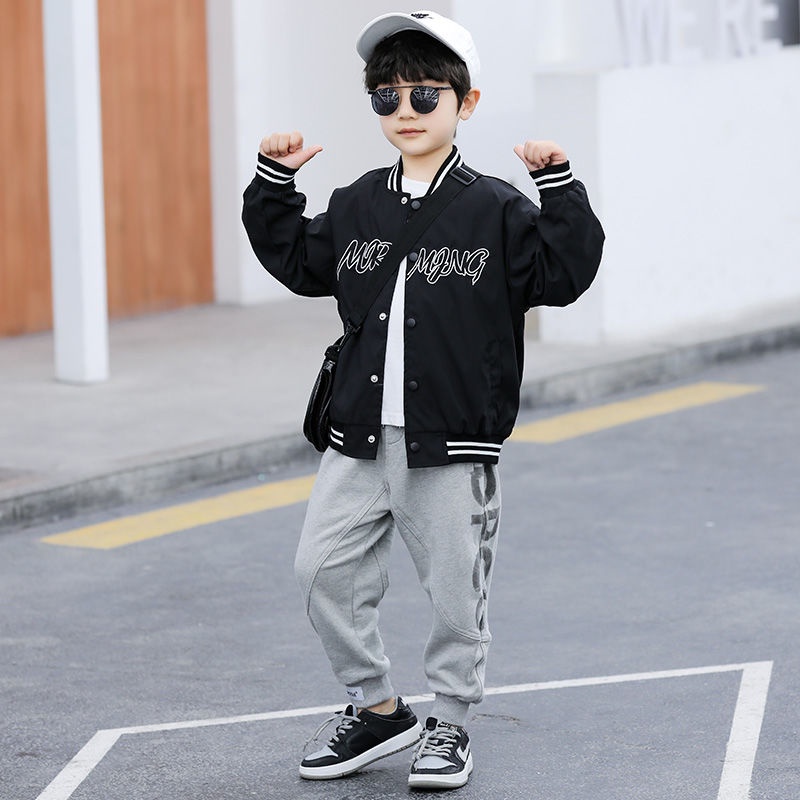 ♥Áo Khoác Bóng Chày Thời Trang Xuân Thu Cho Bé Trai
