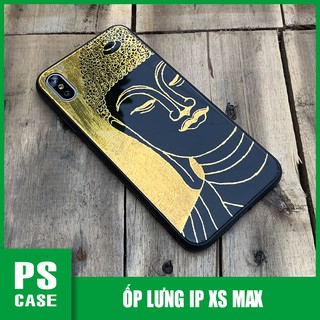 Ốp lưng mạ vàng thủ công họa tiết hình phật dành cho iPhone XS MAX - PS Case Phân Phối