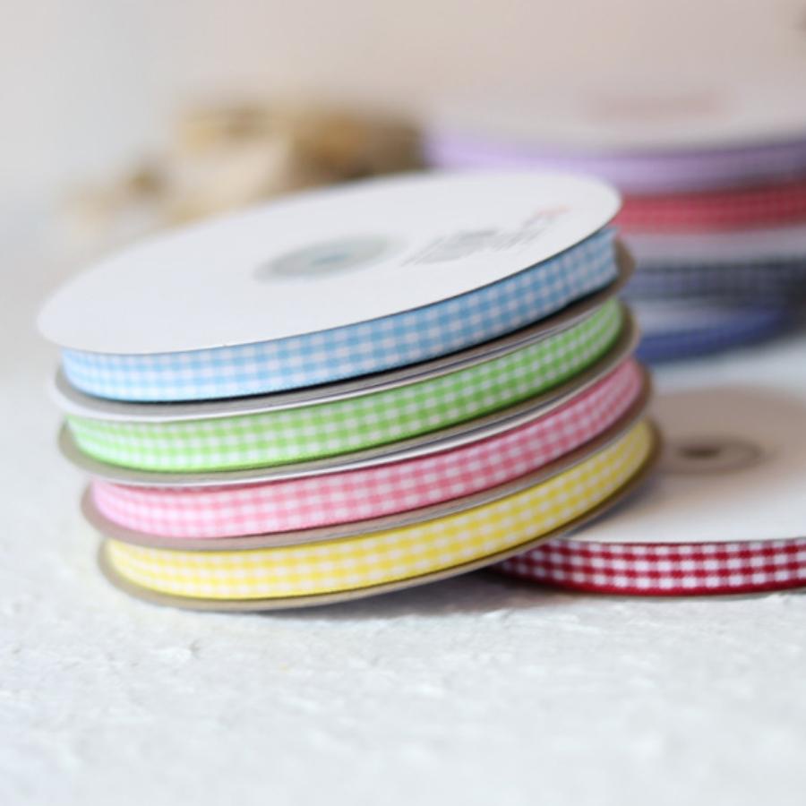 Ruy Băng Caro Phụ Kiện Trang Trí  Hộp Quà Bánh Phụ Kiện Tóc May Mặc Handmade RỘNG 1 CM CUỘN 1 MÉT – RUYBANG1M