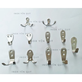 Móc đơn inox khoan tường - móc treo đồ inox - móc treo quần áo móc treo đồ đa năng tiện dụng mọi nơi