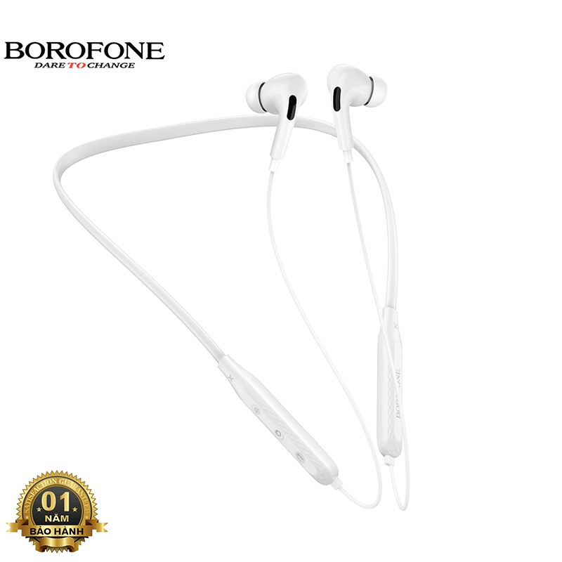 Tai nghe nhét tai Bluetooth Borofone BE45 thể thao, nghe nhạc 10 tiếng, hỗ trợ không dây V5.0