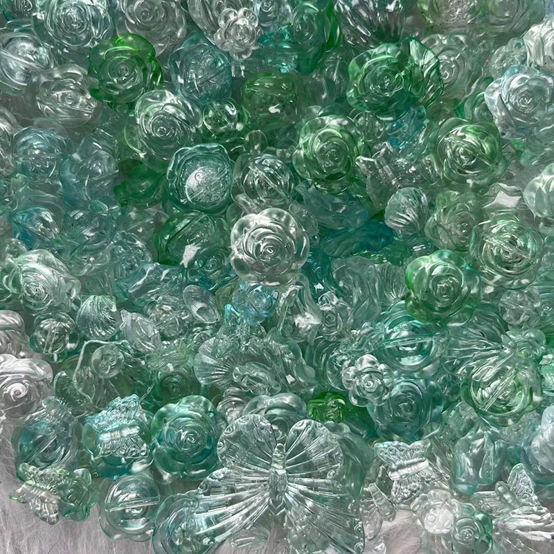 Ốp Điện Thoại Chất Liệu ABS Hình Hoa Đính Ngọc Trai / Bướm / Người Ngoài Hành Tinh Độc Đáo DIY