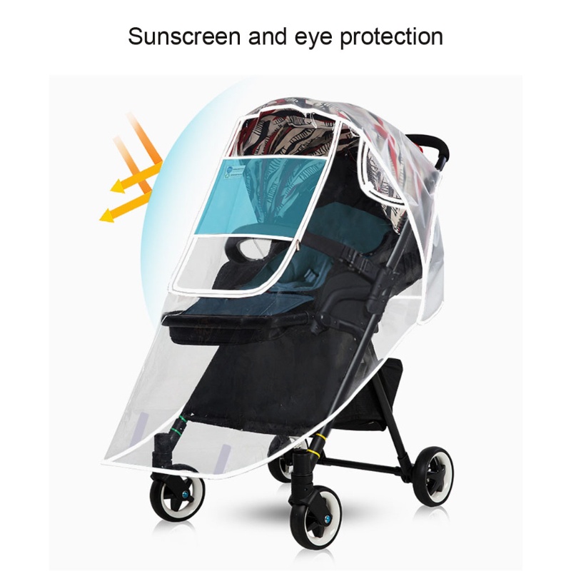 Vỏ Bọc Xe Đẩy Em Bé Trong Suốt Chống Mưa Tuyết Bụi Bẩn Dễ Lắp Đặt