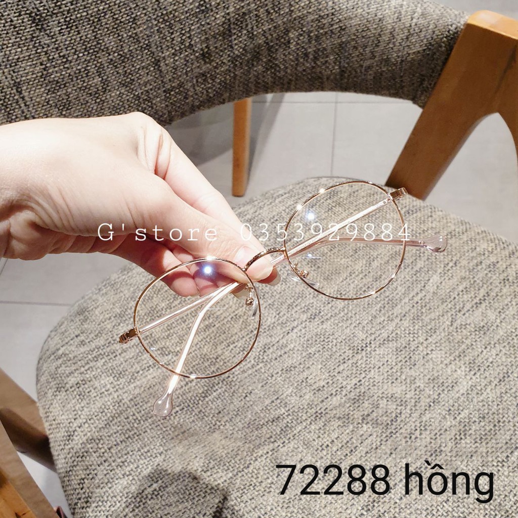 Kinh cận tròn Nobita gọng kim loại Qiwa Eyewear 72288, Gọng cận mắt tròn cho nam và nữ