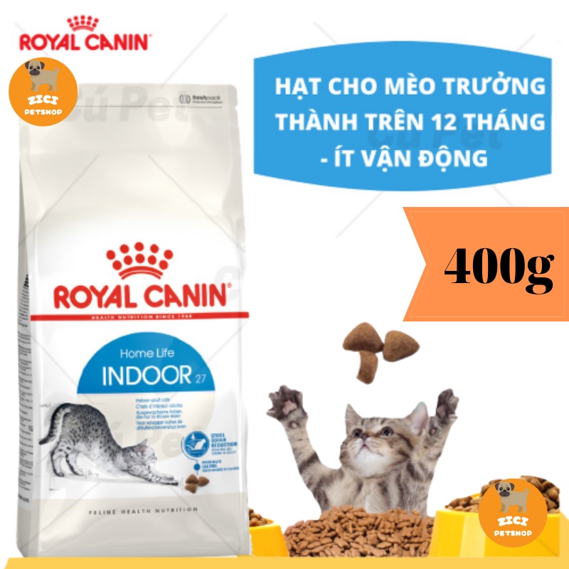 [Đồ Ăn Hạt Cho Mèo] Hạt Khô Royal Canin Indoor Cao Cấp Cho Mèo Từ 1-7 Tuổi.