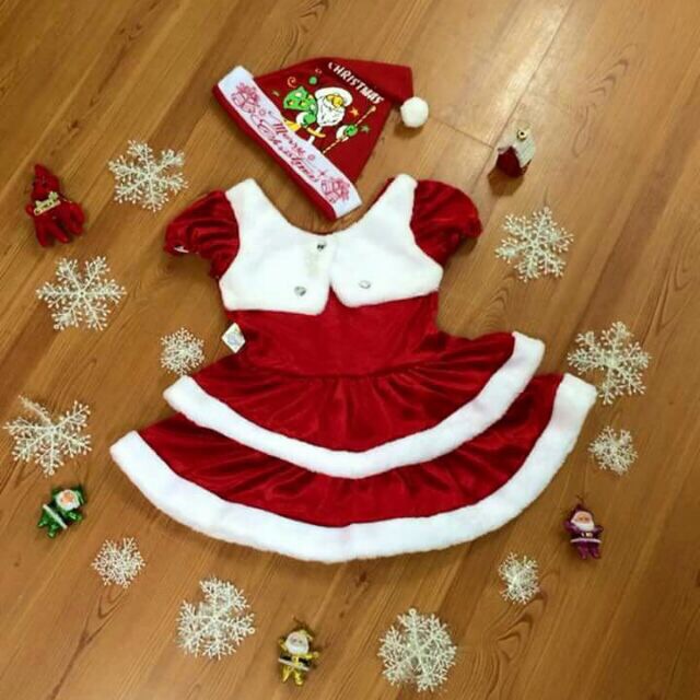Váy noel nhung cho bé